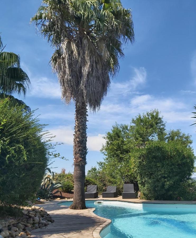 Beautiful Villa With A Stunning View Roujan ภายนอก รูปภาพ